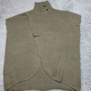 Simply Noelle Sweater Womens‎ S Green Cardigan Wrap Pullover Sleeveless Comfort
